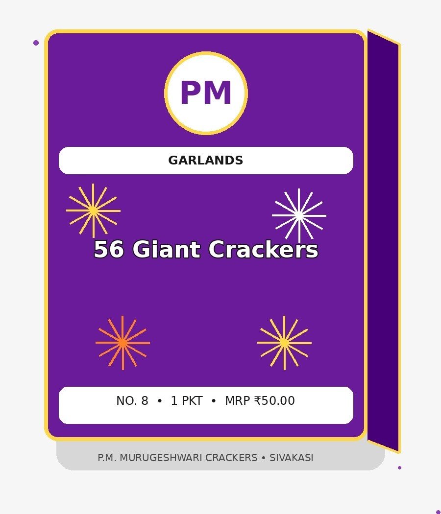 56 Giant Crackers